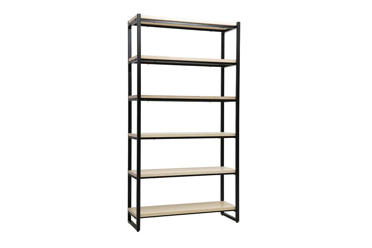 Biblioteca industrial metal y madera ARISTOTE