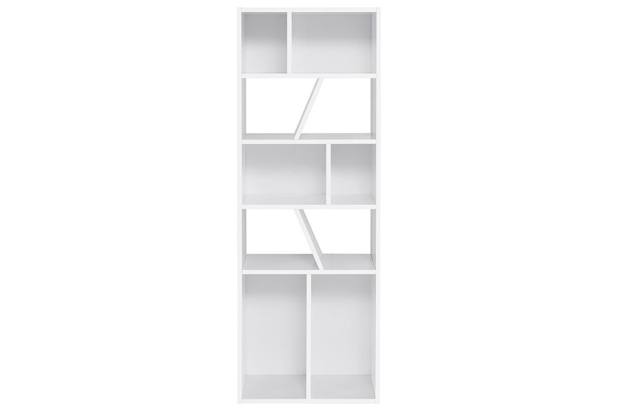Biblioteca moderna blanca 60 cm AZTEQUE