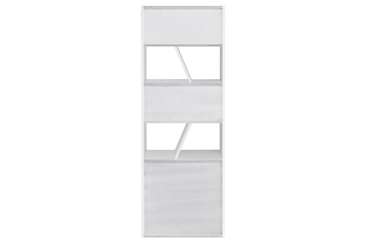 Biblioteca moderna blanca 60 cm AZTEQUE