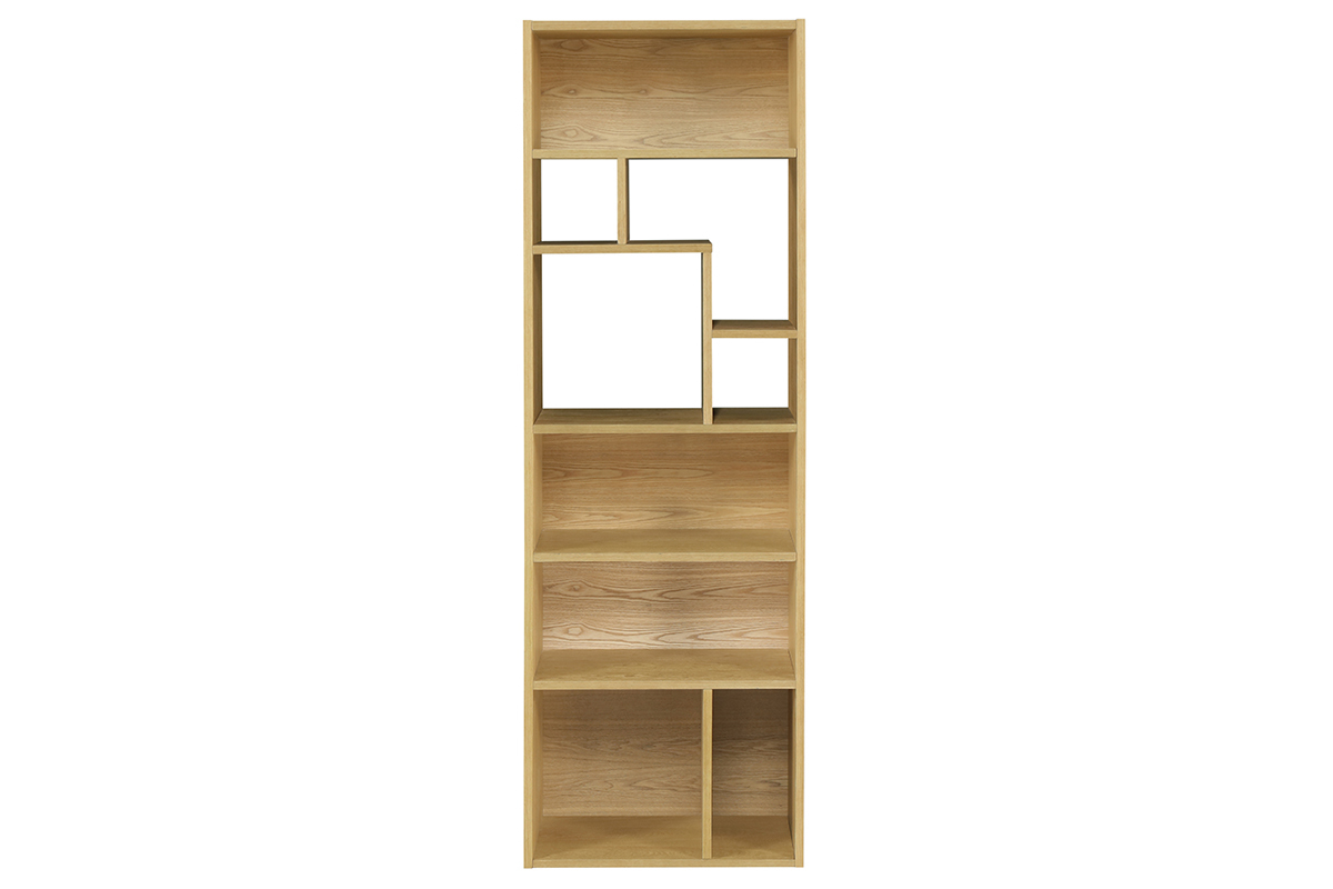 Biblioteca moderna madera clara L60 cm WALANG