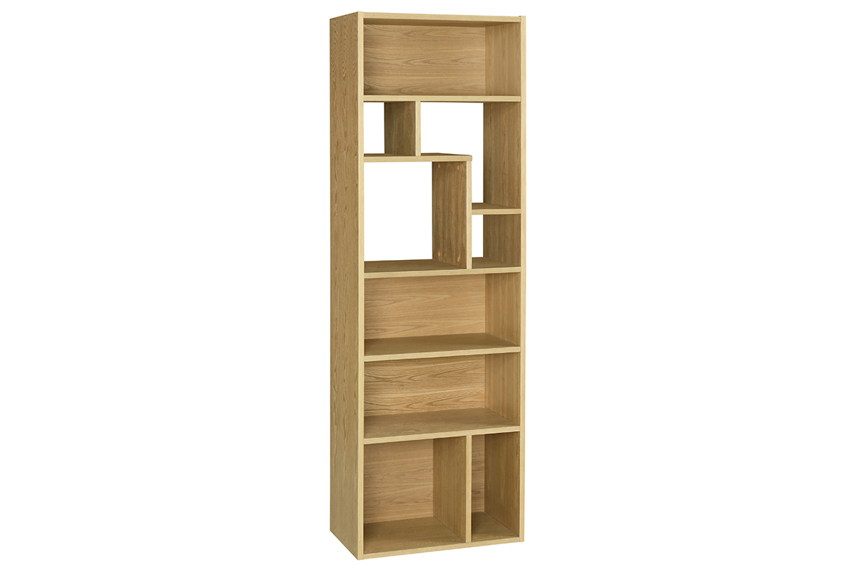 Biblioteca moderna madera clara L60 cm WALANG