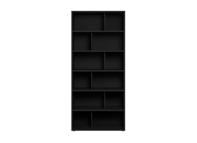 Biblioteca moderna madera negra EPURE