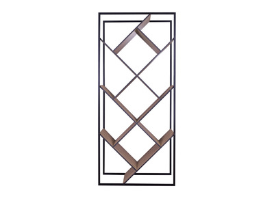 Biblioteca moderna madera y metal negro TAULA