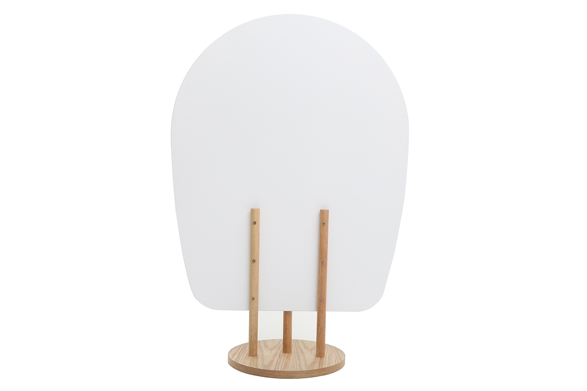 Biombo nrdico-japons madera blanco JAPANSK