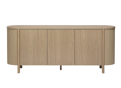 Buffet acabado madera clara roble 3 puertas L180 cm PAOLINE