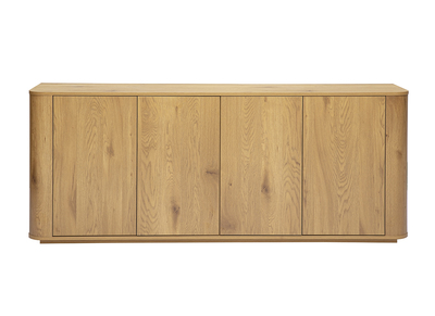 Buffet acabado madera clara roble 4 puertas L180 cm NEGAN