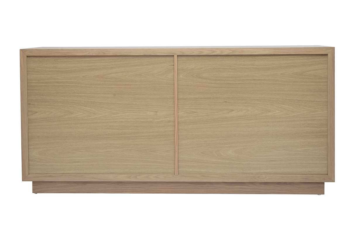 Buffet con motivos de espiga en madera clara de roble L160 cm ARROW