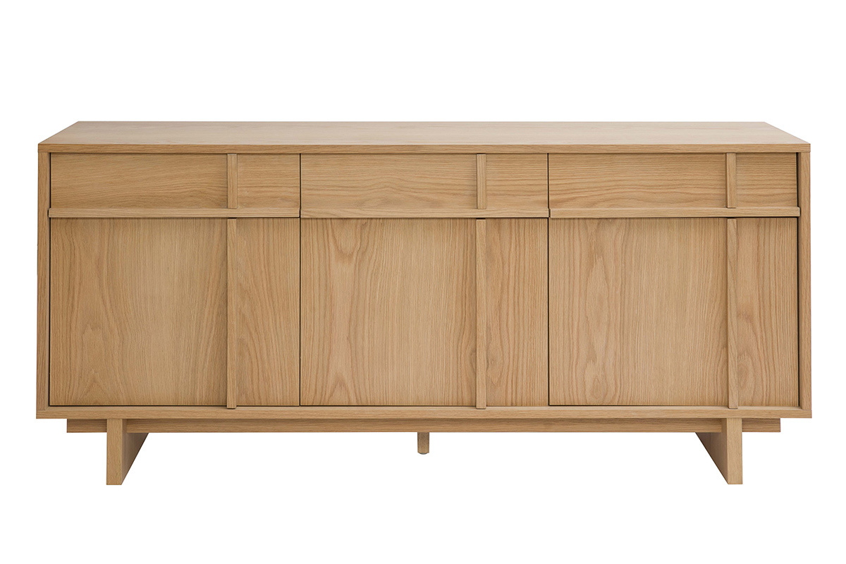 Buffet de madera clara de roble L160 cm ZAO
