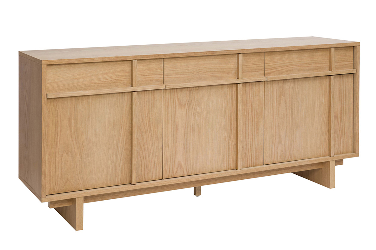 Buffet de madera clara de roble L160 cm ZAO
