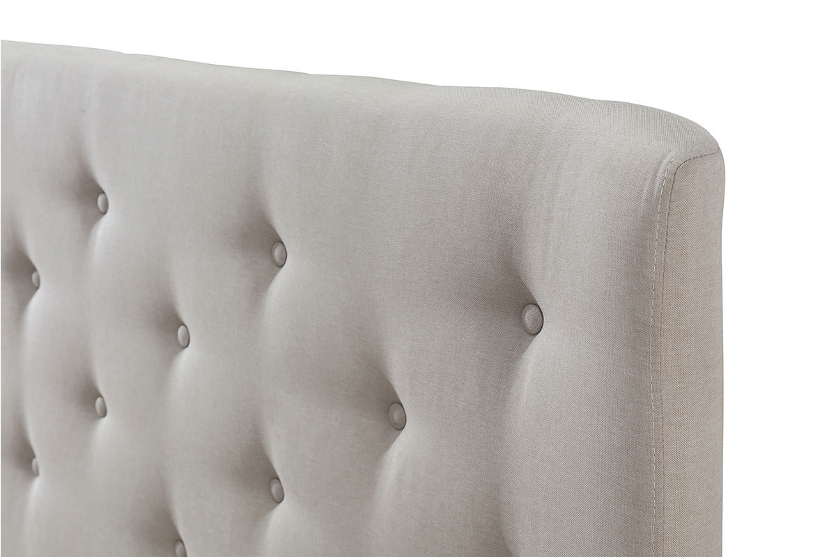 Cabecero 140 capiton en tejido beige EROS