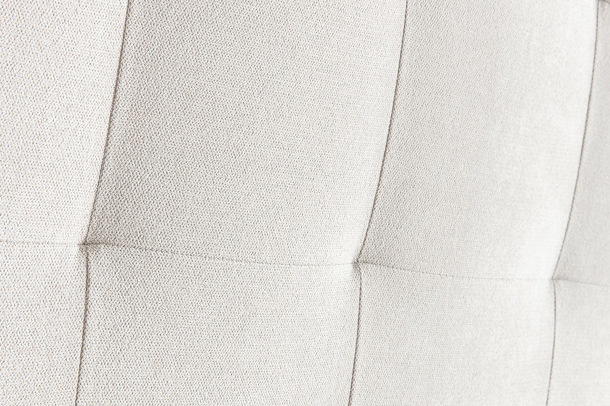 Cabecero capiton en tejido beige 140 cm HALCIONA