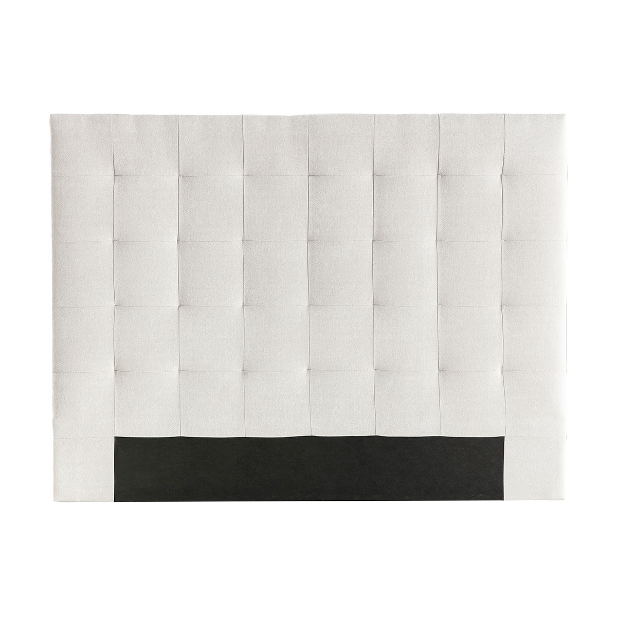 Cabecero capitoné en tejido beige 140 cm HALCIONA