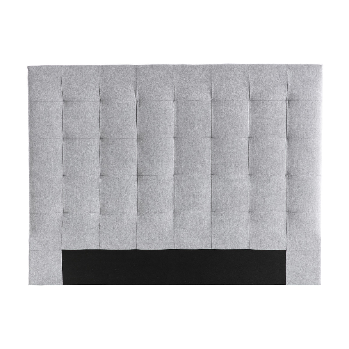 Cabecero capitoné en tejido gris 140 cm HALCIONA