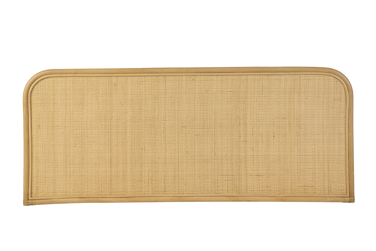 Cabecero colgante en rejilla y rat�n, vista frontal, dimensiones L160 cm, H65 cm.