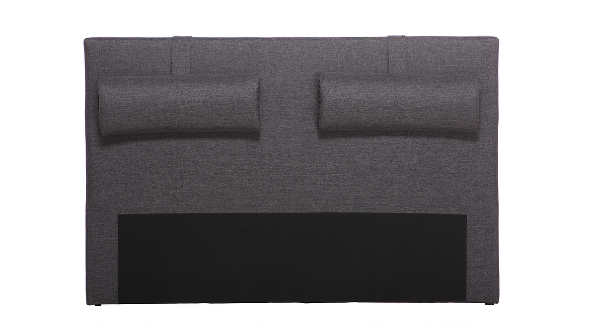 Cabecero de cama 170cm gris antracita LORRY (para cama de 160)