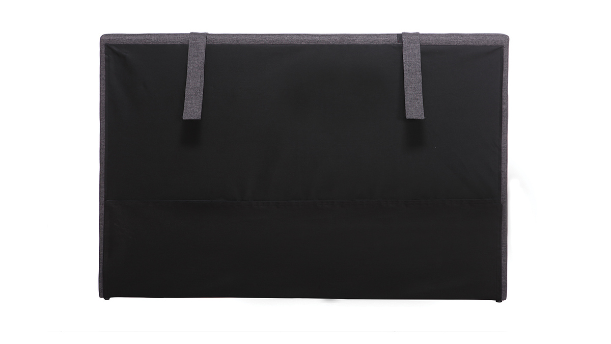 Cabecero de cama 170cm gris antracita LORRY (para cama de 160)
