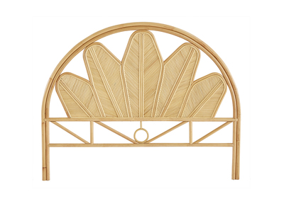 Cabecero de cama de ratán natural 160 cm NALAH