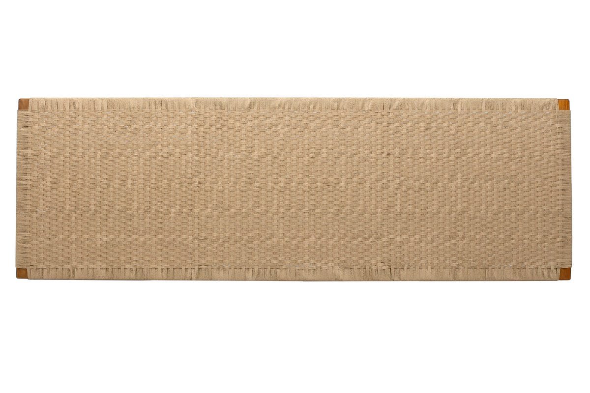 Cabecero de cama de teca maciza y cuerda de papel trenzada 165 cm FLAKA