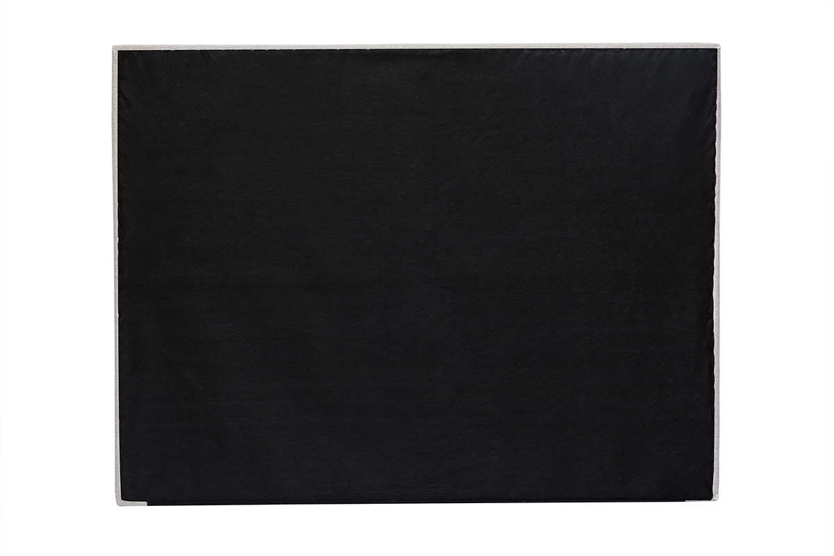 Cabecero de cama de tela efecto aterciopelado beige 160 cm AVAH