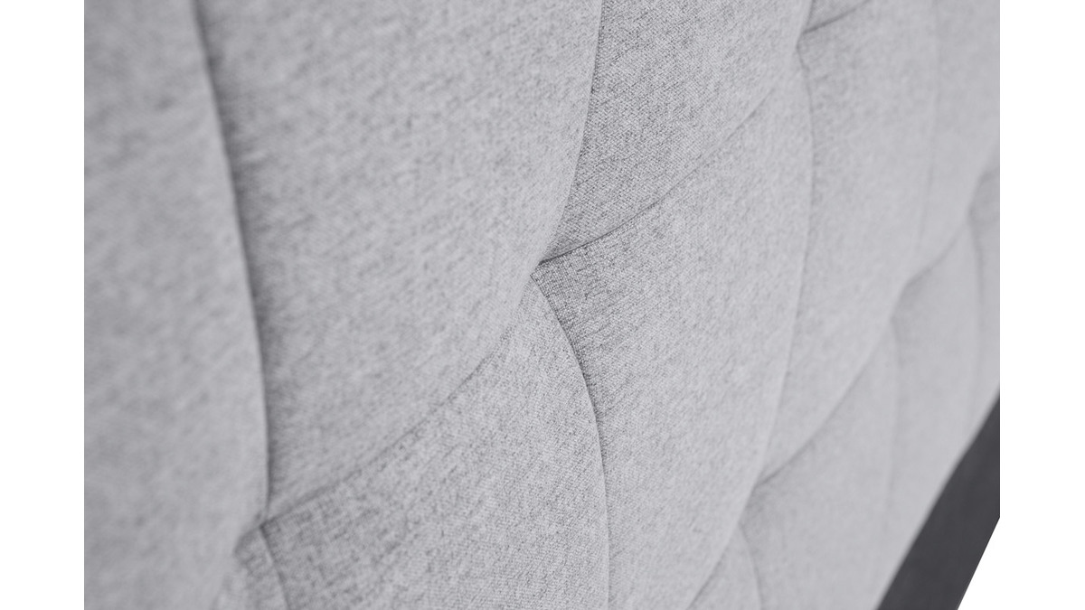 Cabecero de cama de tela gris 150 cm SUKA