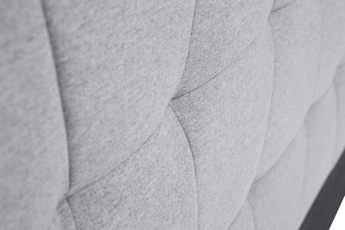 Cabecero de cama de tela gris 150 cm SUKA