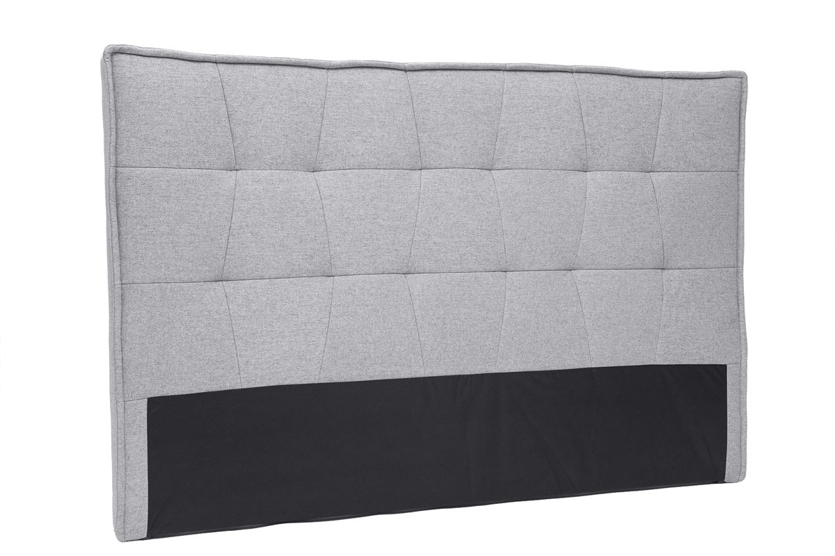 Cabecero de cama de tela gris 150 cm SUKA