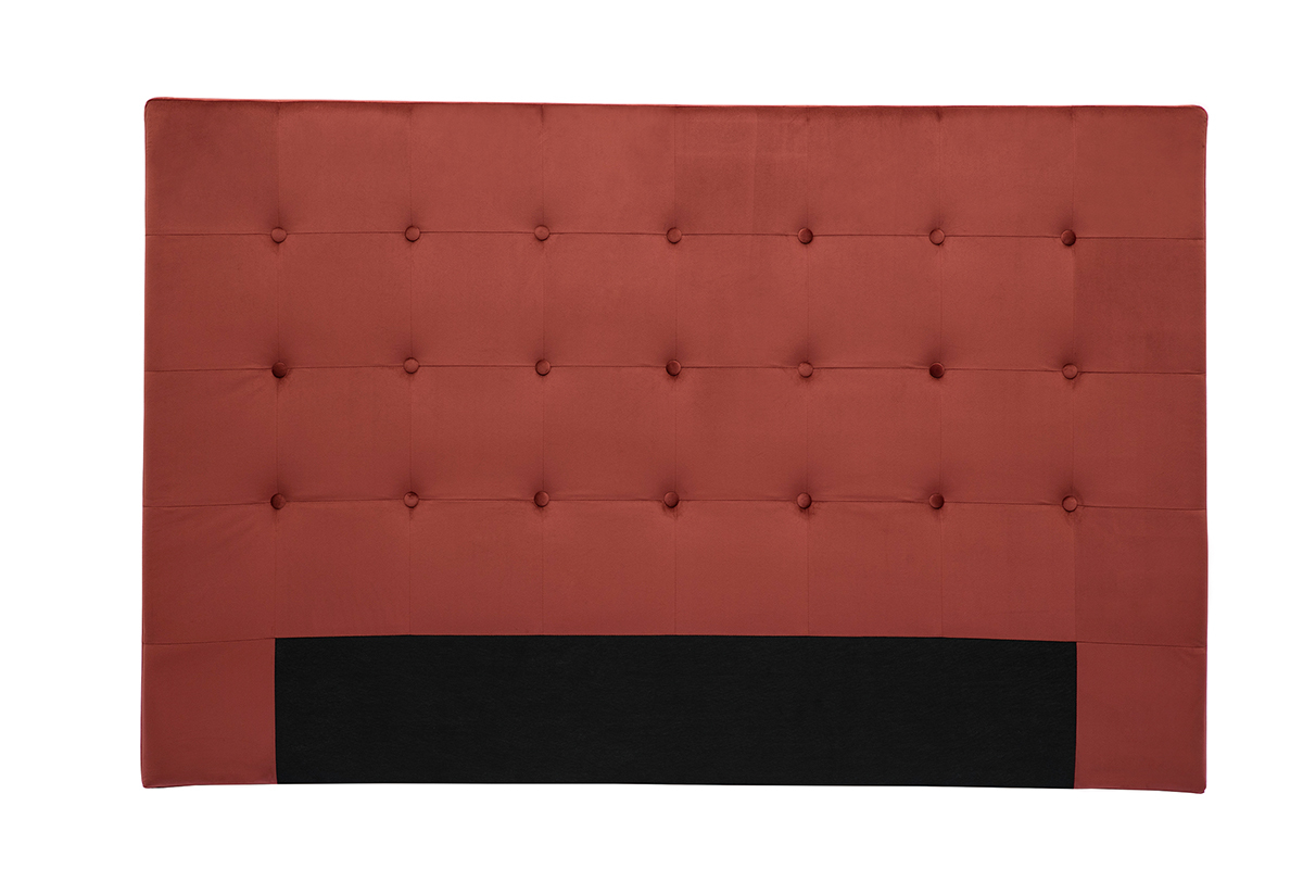 Cabecero de cama de terciopelo terracota 170 cm LUTECE
