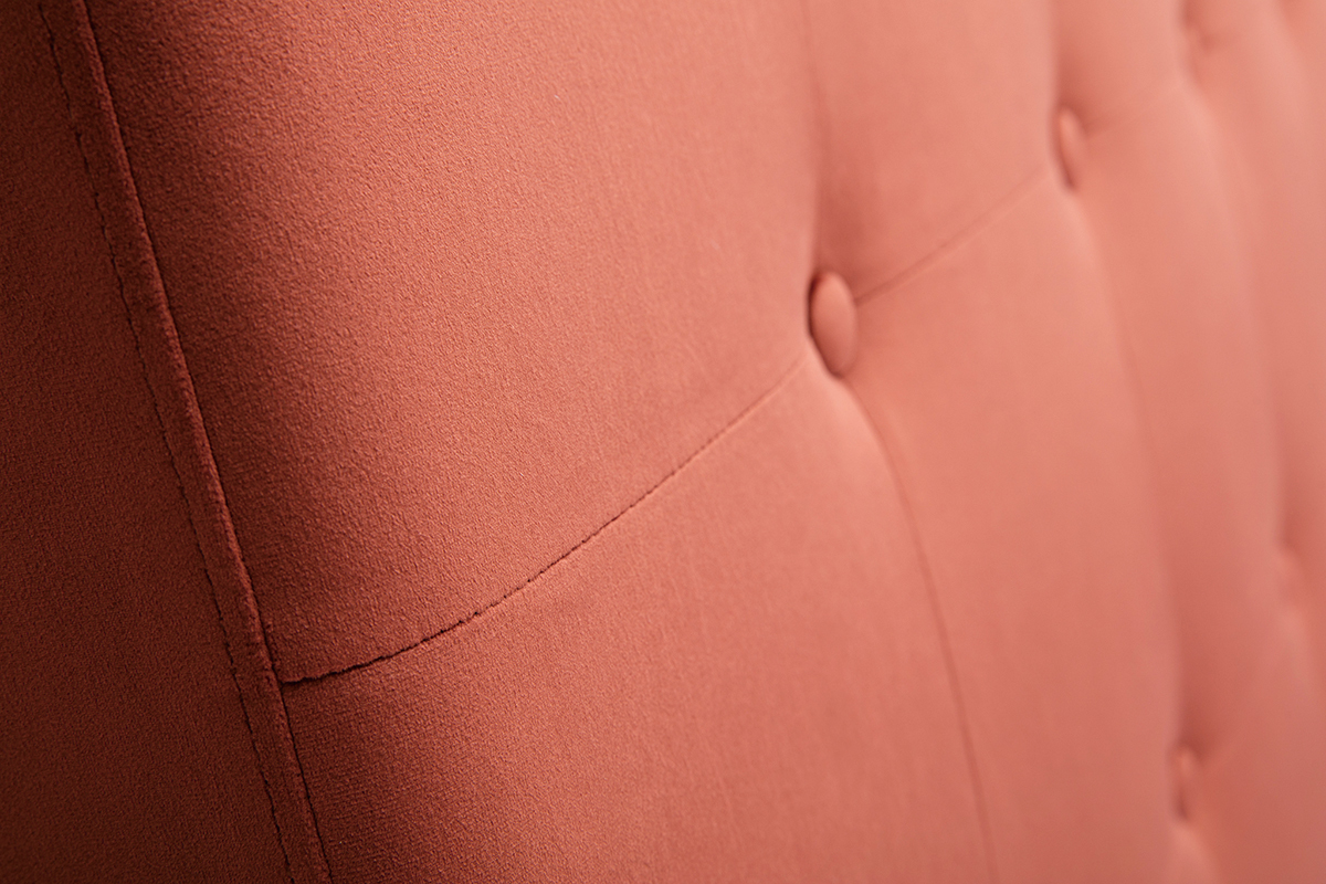 Cabecero de cama de terciopelo terracota 170 cm LUTECE