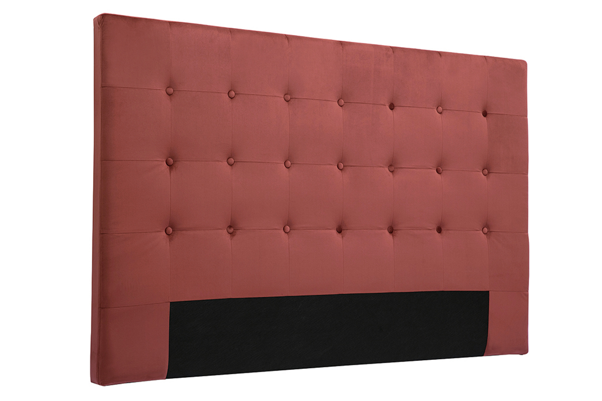 Cabecero de cama de terciopelo terracota 170 cm LUTECE