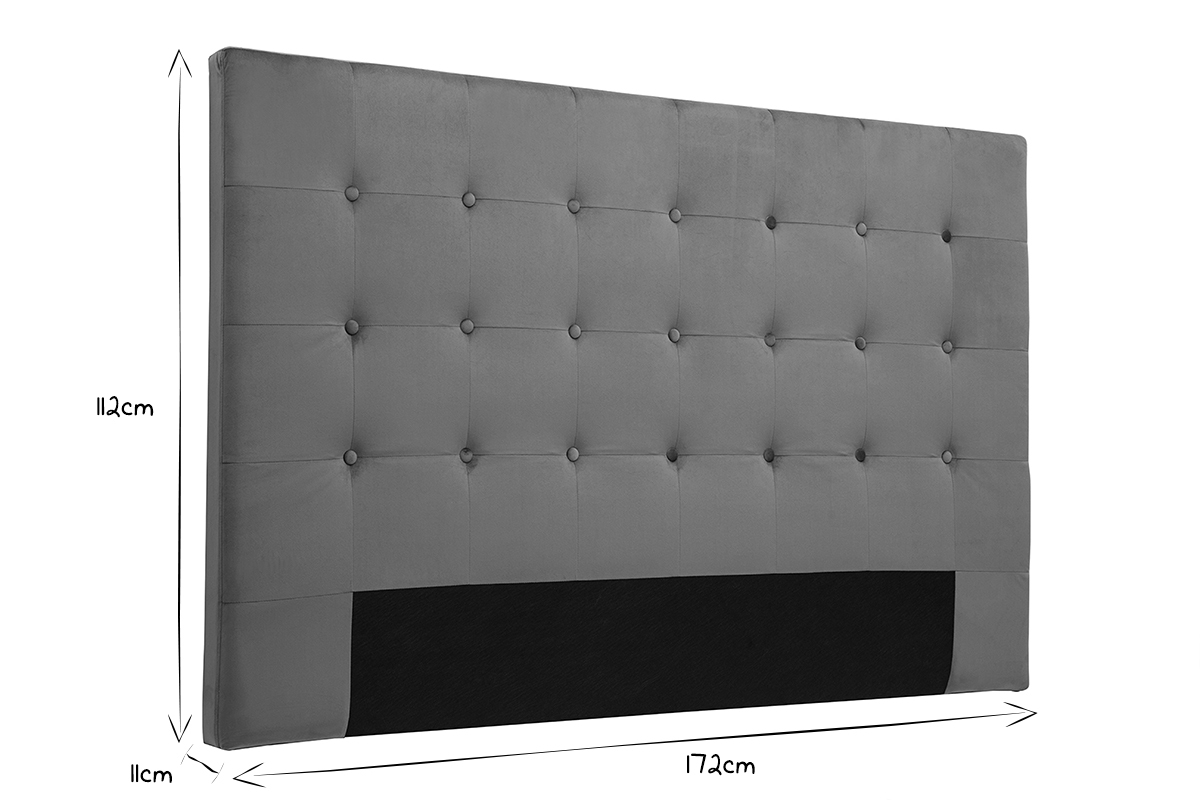 Cabecero de cama de terciopelo terracota 170 cm LUTECE