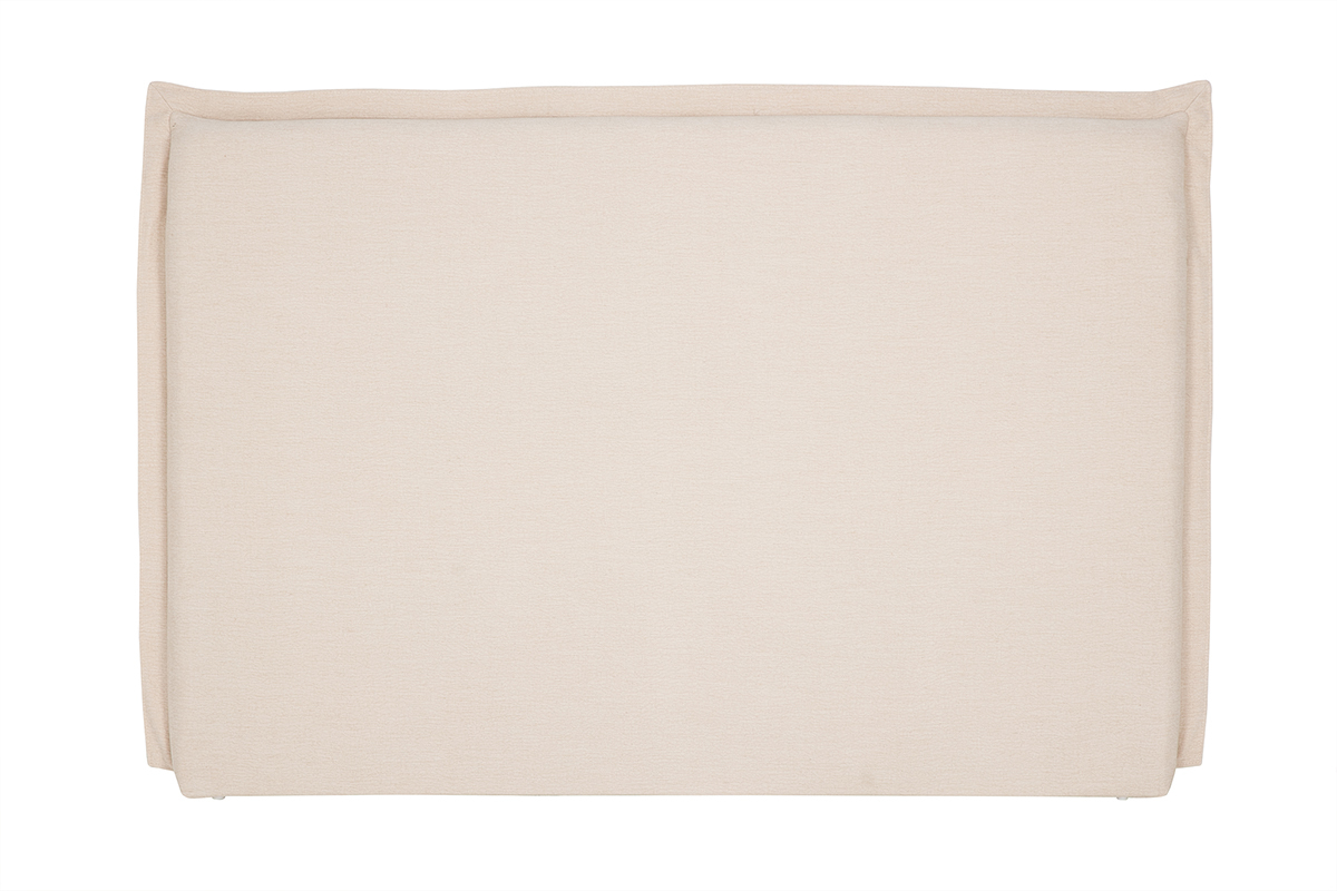 Cabecero de cama en tela efecto lino beige L160 cm PIA