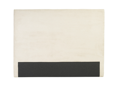 Cabecero de cama en terciopelo acanalado beige L160 cm YOLANDA