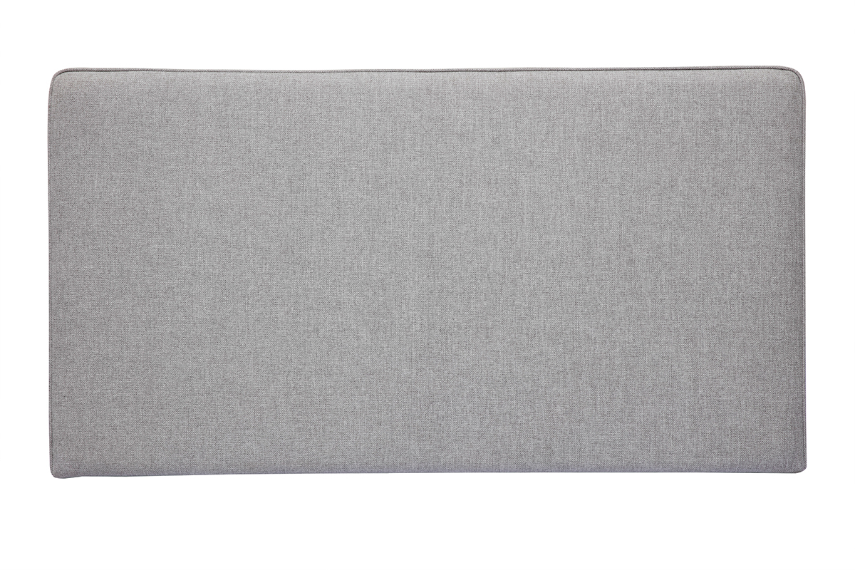 Cabecero de cama para colgar de tela gris 140 cm LILY