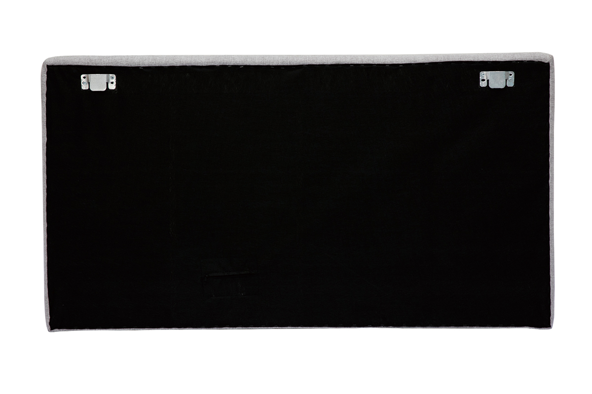 Cabecero de cama para colgar de tela gris 140 cm LILY