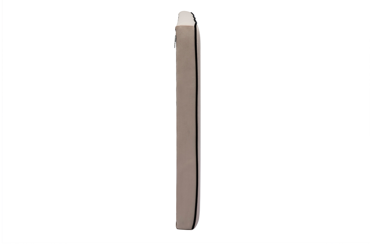 Cabecero de cama para colgar de terciopelo color topo 160 cm LILY