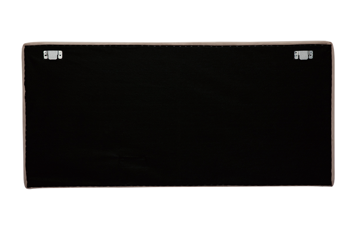 Cabecero de cama para colgar de terciopelo color topo 160 cm LILY