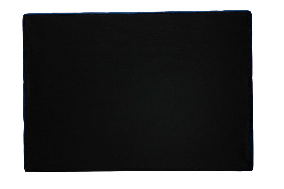 Cabecero de cama tapizado con terciopelo azul noche 160cm ENGUERRAND