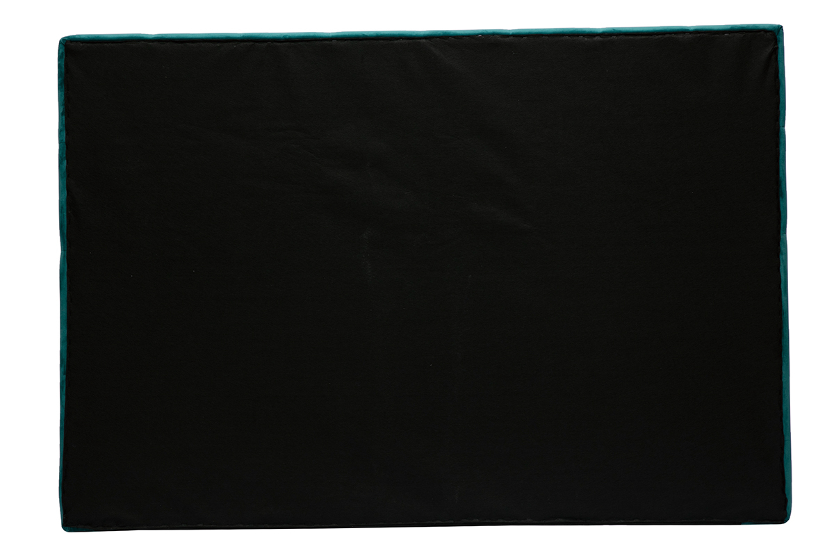 Cabecero de cama tapizado con terciopelo azul petrleo 160cm ENGUERRAND