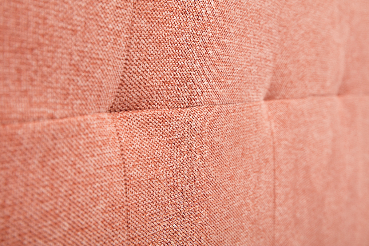 Cabecero de cama tejido efecto aterciopelado terracota 160cm CLOVIS