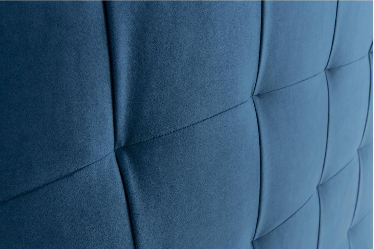 Cabecero efecto terciopelo capiton azul petrleo 160 cm HALCIONA