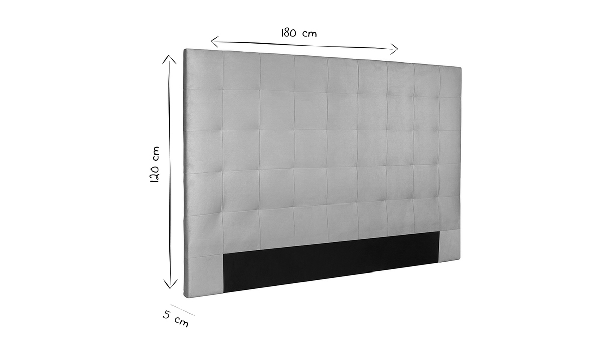 Cabecero en tejido beige 160 cm HALCIONA