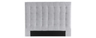 Cabecero en tejido gris 160 cm HALCIONA