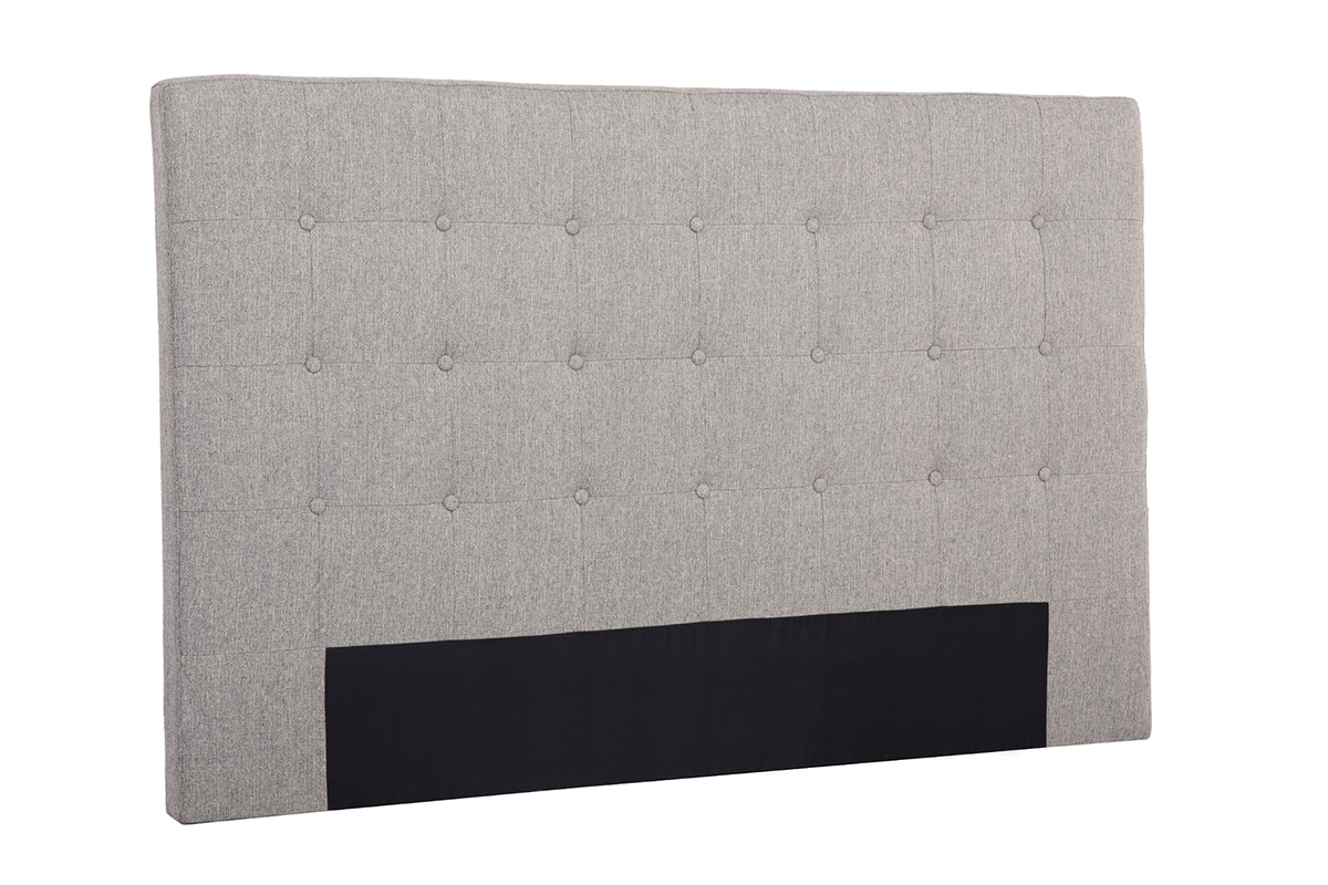 Cabecero en tejido gris claro 170 cm LUTECE