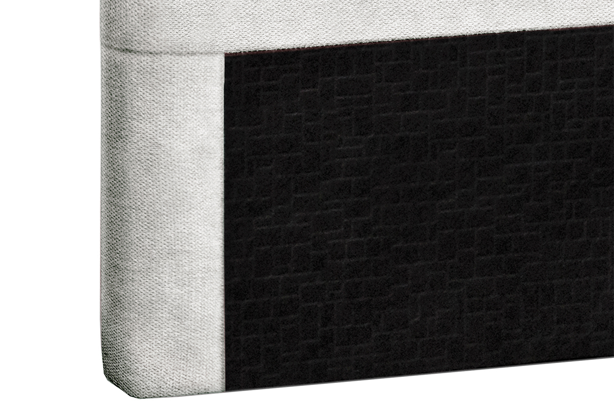 Cabecero en tejido gris perla 160 cm ZORYA