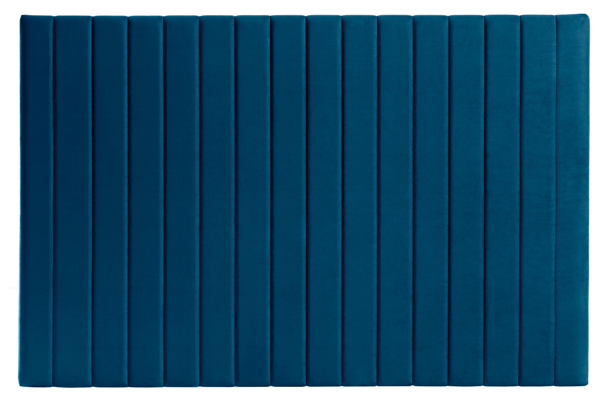 Cabecero en terciopelo azul petrleo L170 cm NEHA