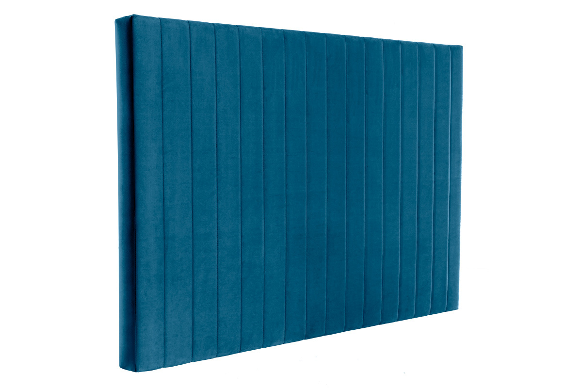 Cabecero en terciopelo azul petrleo L170 cm NEHA