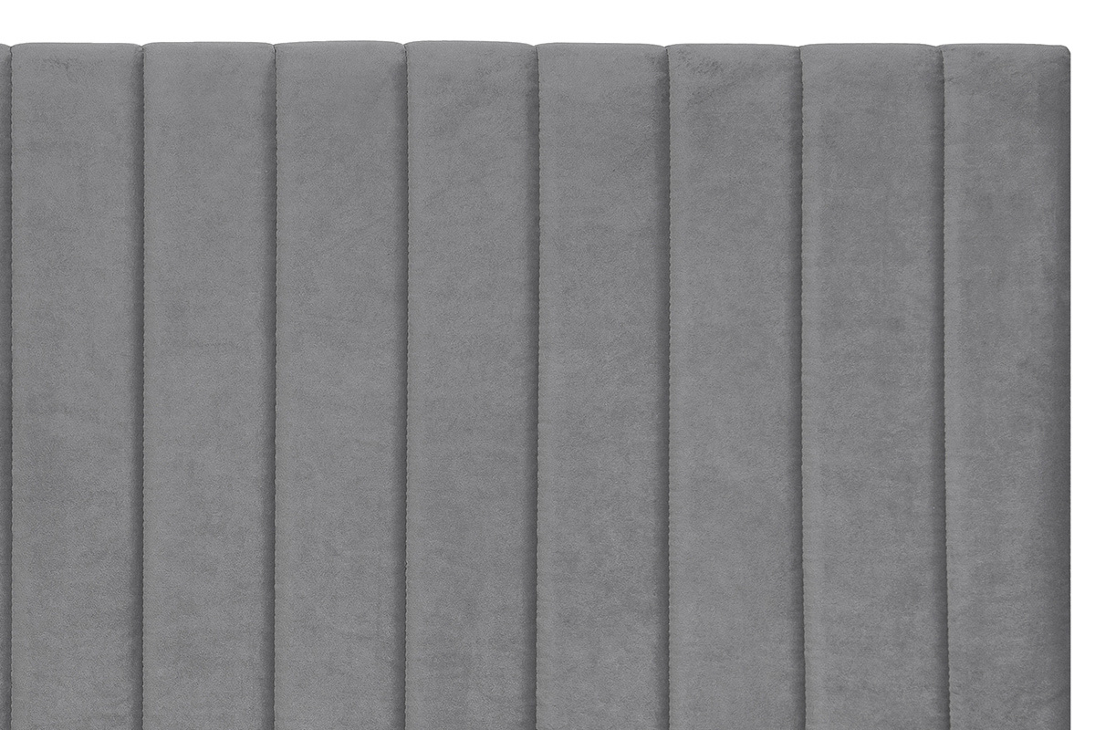 Cabecero en terciopelo gris L170 cm NEHA