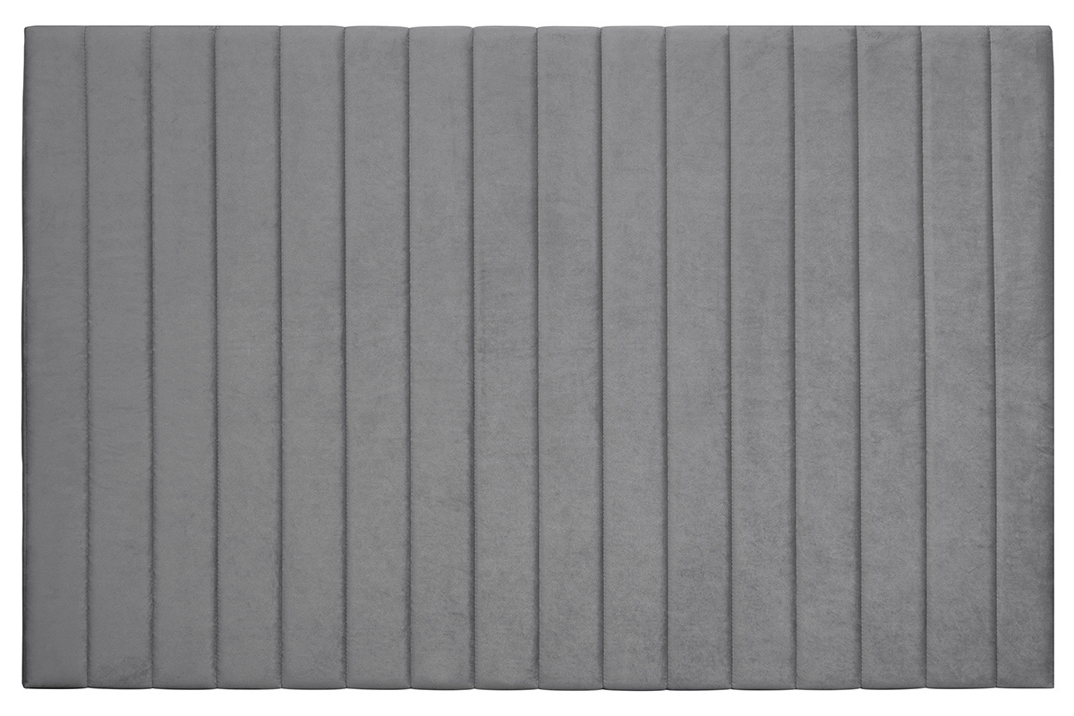 Cabecero en terciopelo gris L170 cm NEHA