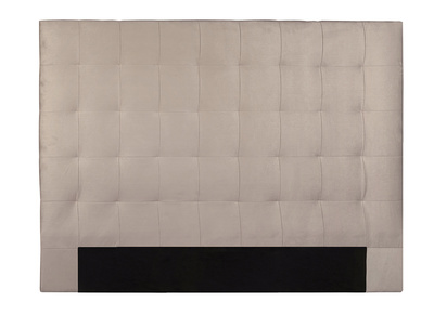 Cabecero en terciopelo topo 180 cm HALCIONA