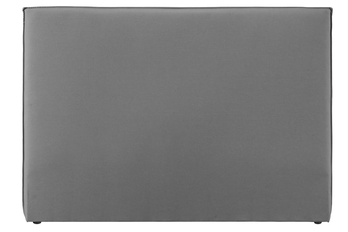 Cabecero moderno 156 cm en tejido gris claro ATHENA